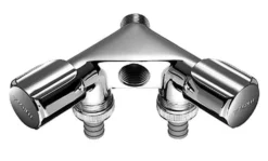 Schell Comfort - Secundaire Aansluiting Dubbele Klep, Chroom 033680699