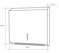 Novaservis Hygiënisch Programma - Handdoekdispenser Voor Papieren Handdoekjes, Roestvrij Staal 69089,4 -Sanitino Winkel 67719103f02bb3d980c18d1d