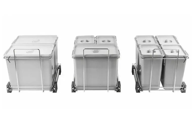 Elletipi Ecofil - Ingebouwde Afvalbak, Verdeeld, 24 L PF01 34A2 3 Elletipi Ecofil - Ingebouwde Afvalbak, Verdeeld, 24 L PF01 34A2 - Afbeelding 3