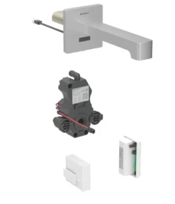 Geberit Brenta - Elektronische Wastafelkraan Voor Inbouw, Gevoed Door Generator, Easy To Clean, Geborsteld Roestvrij Staal 116.295.SN.1