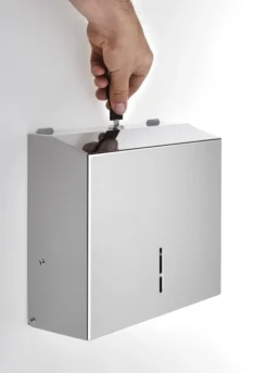 Sapho Hotelprogramma - Papieren Handdoekdispenser, Geborsteld Roestvrij Staal XP047 -Sanitino Winkel 6a53450d9bb2dee672e56d46