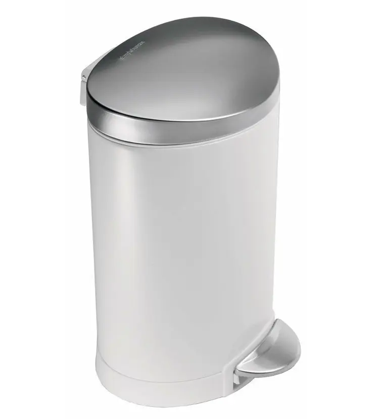 Simplehuman Afvalemmers - Afvalbak 6 L, Wit CW1835CB 3 Simplehuman Afvalemmers - Afvalbak 6 L, Wit CW1835CB - Afbeelding 3
