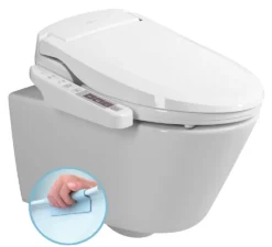 Sapho Avva - Elektronisch Bidet Met Keramiek, SoftClose, Rimless, Wit NB-1160D-3