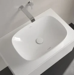 Villeroy & Boch Loop&Friends - Opzetwastafel, 56x38 Cm, Met Overloop, Alpine Wit 4A490001 -Sanitino Winkel 6fdeef38d4c86353edb25b0d