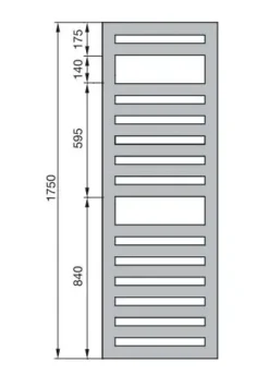 Zehnder Metropolitan Spa - Badkamerradiator 175x60 Cm, Recht, Middenaansluiting 5 Cm, Wit Laqué MET-180-060 -Sanitino Winkel 7058bd8965b8efd443563541 1