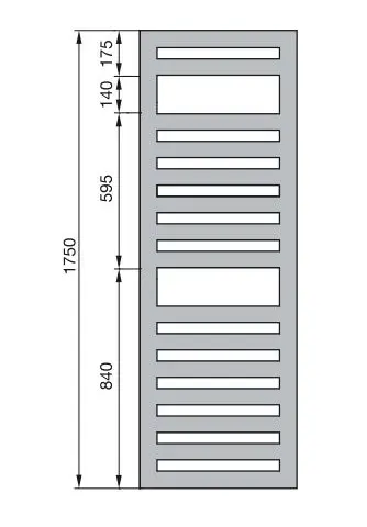 Zehnder Metropolitan Spa - Badkamerradiator 175x40 Cm, Recht, Middenaansluiting 5 Cm, Wit Laqué MET-180-040 2 Zehnder Metropolitan Spa - Badkamerradiator 175x40 Cm, Recht, Middenaansluiting 5 Cm, Wit Laqué MET-180-040 - Afbeelding 2