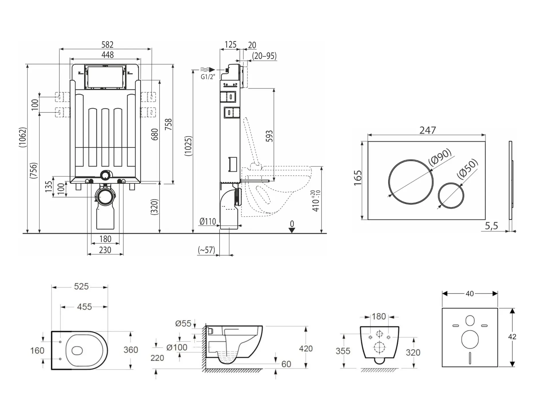 Kielle Genesis - Voorwandinbouwset, Oudee Vortex Toilet, Softclose Zitting En Gemini II Knoppen, Mat Zwart/chroom 30505SZ82 2 Kielle Genesis - Voorwandinbouwset, Oudee Vortex Toilet, Softclose Zitting En Gemini II Knoppen, Mat Zwart/chroom 30505SZ82 - Afbeelding 2