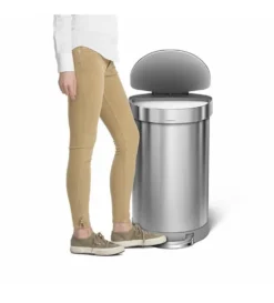 Simplehuman Afvalemmers - Afvalbak 45 L, Gebrosteld Rvs CW2030 -Sanitino Winkel 7111d3e708a0c8a868978e57