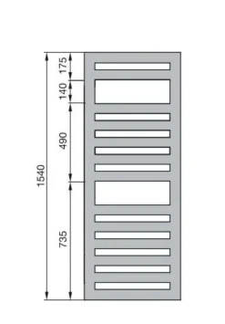 Zehnder Metropolitan Spa - Badkamerradiator 154x50 Cm, Recht, Middenaansluiting 5 Cm, Wit Laqué MET-150-050 -Sanitino Winkel 71a7471ede9d2fcbcd2d17ba