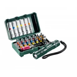 Metabo Toebehoren - Bit-box, 29-delig En Mini Flash Light 626721000