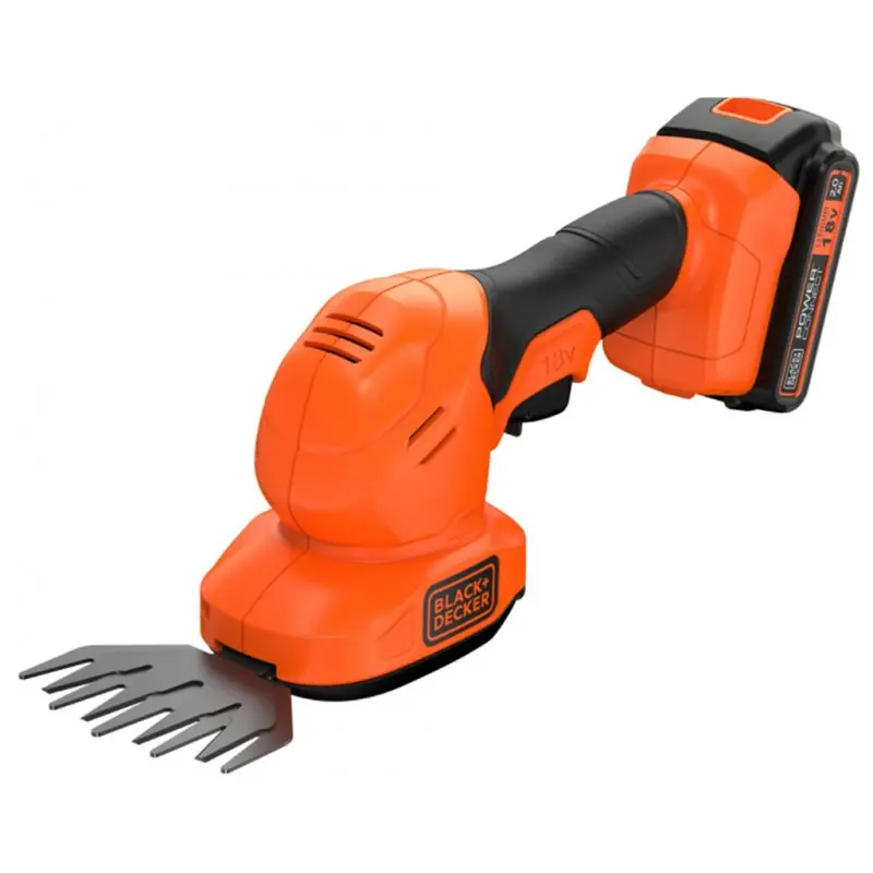 Black & Decker BLACK+DECKER Tuin Techniek - 18 V ACCU-gras- En Struikschaar, 1x Accu 2,0 Ah Li-Ion, Lader BCSS18D1-QW 2 Black & Decker BLACK+DECKER Tuin Techniek - 18 V ACCU-gras- En Struikschaar, 1x Accu 2,0 Ah Li-Ion, Lader BCSS18D1-QW - Afbeelding 2