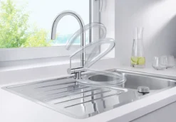 Blanco Coressa F - Keukenkraan, Neerklapbaar Onder Raam, Chroom 521544 -Sanitino Winkel 74b0861cc5da3da2ee7f3252