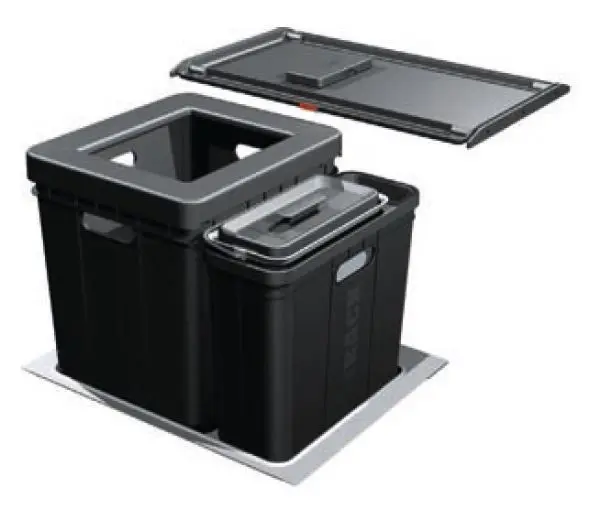 Franke Sorters - Inbouw Prullenbak Composta 350-60 121.0307.526 1 Franke Sorters - Inbouw Prullenbak Composta 350-60 121.0307.526