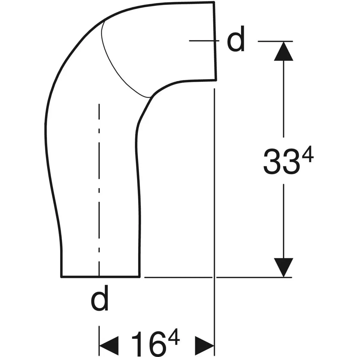 Geberit Toebehoren - PE BackFlip Bocht, D 110 Mm, Zwart 367.616.16.1 3 Geberit Toebehoren - PE BackFlip Bocht, D 110 Mm, Zwart 367.616.16.1 - Afbeelding 3