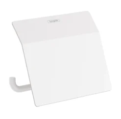 Hansgrohe AddStoris - Toiletrolhouder Met Deksel, Mat Wit 41753700