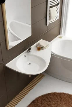 Ravak Avocado - Wastafel 850x450 Mm, Met Overloop, Met Kraangat, Opbergruimte Rechts, Wit XJ1P1100000 -Sanitino Winkel 76a295d067803b99a8ee6ccf