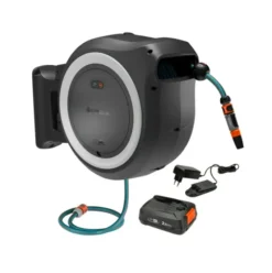 Gardena PowerRoll - 18V ACU-Wandslangenbox PowerRoll XL, Met 35 M Slang, 1x 2,5 Ah Li-Ion Accu, Lader, Wit 18642-20
