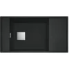 Franke Fresno - Fragraniet Spoelbak FSG 211/111, 86x46 Cm, Mat Zwart 135.0652.557