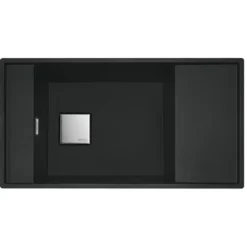 Franke Fresno - Fragraniet Spoelbak FSG 211/111, 86x46 Cm, Mat Zwart 135.0652.557