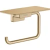 Hansgrohe AddStoris - Toiletrolhouder Met Planchet, Geborsteld Brons 41772140