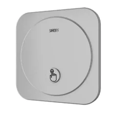 Sanela Toebehoren - Automatische Urinoirspoeling Met Piëzoknop, Netvoeding, Roestvrij Staal SLP 02NP