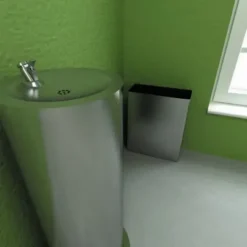 Sanela RVS Drinkfontein - Drinkfontein Met Drukaansluiting, RVS SLUN 23 -Sanitino Winkel 7ad5bb36c38e5cd414ff91c6