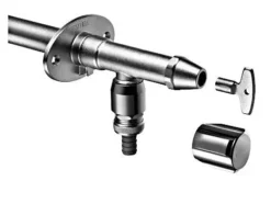 Schell Polar II - Buitenkraan Niet Bevriezend, Met Ontluchter, Mat Chroom 039960399