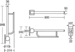 Ideal Standard Contour 21 - Opklapbare Armsteun, Wit S6360AC -Sanitino Winkel 7be4eadddafe3756b10069c9 2