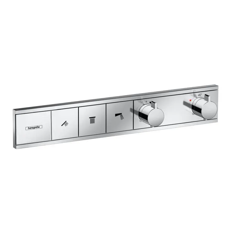 Hansgrohe RainSelect - Afbouwdeel Voor Inbouw Douchethermostaat Voor 3 Functies, Chroom 15381000 1 Hansgrohe RainSelect - Afbouwdeel Voor Inbouw Douchethermostaat Voor 3 Functies, Chroom 15381000