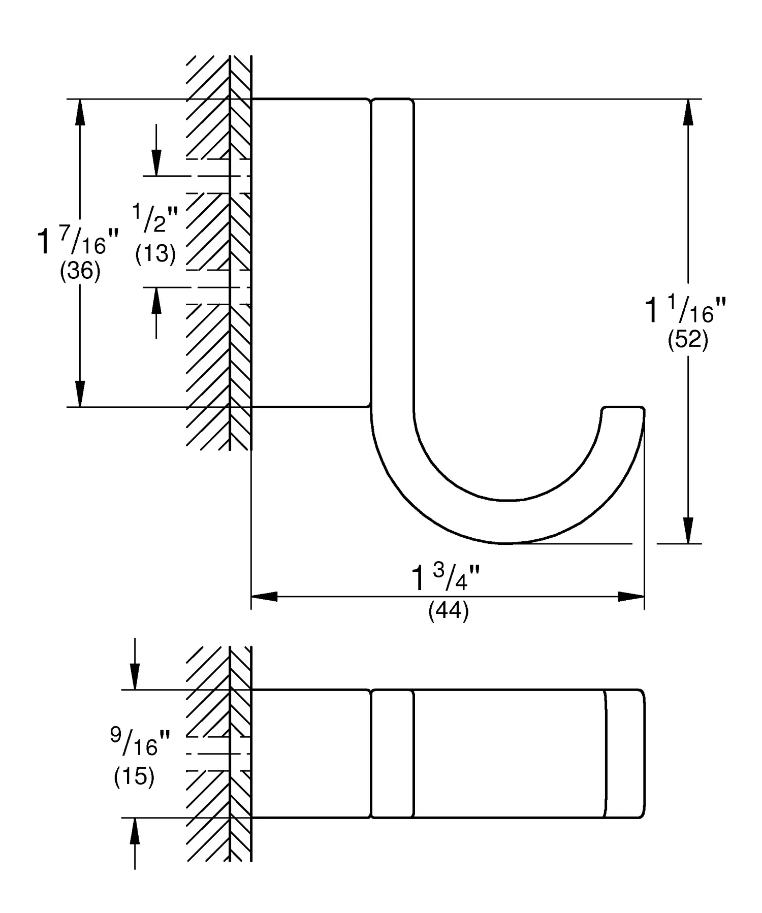 Grohe Selection - Handdoekhouder, Chroom 41039000 2 Grohe Selection - Handdoekhouder, Chroom 41039000 - Afbeelding 2