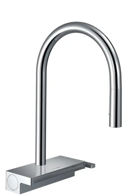 Hansgrohe M81 - Aquno Select Keukenkraan Met Uittrekbare Vuistdouche En Platte Douchestraal, SBox, Chroom 73831000 1 Hansgrohe M81 - Aquno Select Keukenkraan Met Uittrekbare Vuistdouche En Platte Douchestraal, SBox, Chroom 73831000