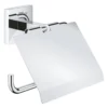 Grohe QuickFix Start Cube - Toiletrolhouder Met Deksel, Chroom 41102000