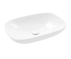 Villeroy & Boch Loop&Friends - Opzetwastafel, 56x38 Cm, Met Overloop, Alpine Wit 4A490001