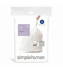 Simplehuman Accessoires - Afvalzakken 30-45 L, Type J, 60 St CW0259 -Sanitino Winkel 80b64f1c6a545e9108fef3e9