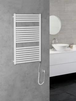 Aqualine Verwarming - Radiator Tondi-E 60x97 Cm, 400 W, Wit DE460T -Sanitino Winkel 814c6ac8cf65257fee66e947
