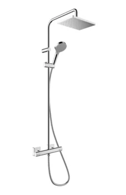 Hansgrohe Vernis Shape - Doucheset Showerpipe 230 Met Thermostaat, EcoSmart, Chroom 26097000