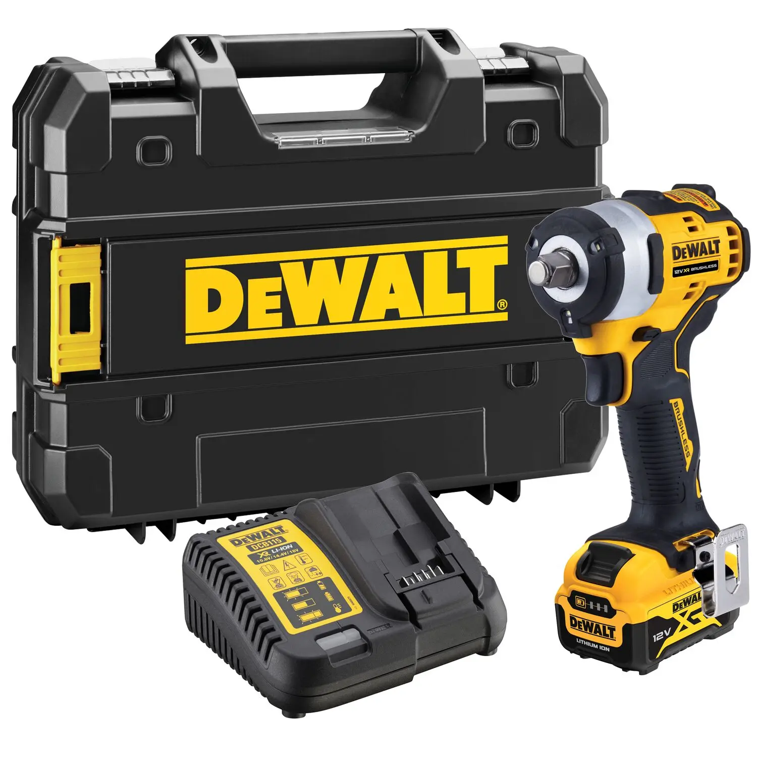 DeWALT Gereedschap - 12V ACCU Slagmoersleutel, 1x Accu 5.0 Ah XR, Oplader DCF901P1 1 DeWALT Gereedschap - 12V ACCU Slagmoersleutel, 1x Accu 5.0 Ah XR, Oplader DCF901P1