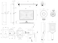 Kielle Arkas I - Doucheset Met Inbouwkraan, Voor 2 Functies, Met Accessoires En Kraanhuis, Chroom 20611SP10 -Sanitino Winkel 846de713a274bbfda830a28b
