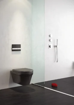 Alcadrain Basic - Verzonken Bedieningsknop, Zwart/mat Chroom M1728-2 -Sanitino Winkel 84a6161dbf53f39198663c3f