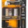 DeWALT Toebehoren - 33-delige Bitset Met Haakse Adapter, McLaren DT70782