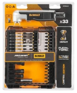 DeWALT Toebehoren - 33-delige Bitset Met Haakse Adapter, McLaren DT70782