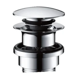 Hansgrohe Afvoergarnituren - Waste Garnituur Push-Open Voor Wastafel En Bidetkranen, Chroom 50100000