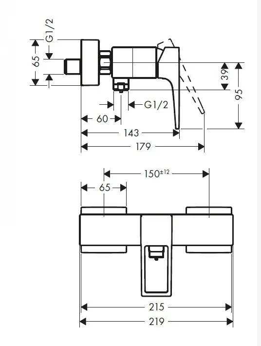 Hansgrohe Metropol - Opbouw Douchekraan, Chroom 74560000 2 Hansgrohe Metropol - Opbouw Douchekraan, Chroom 74560000 - Afbeelding 2
