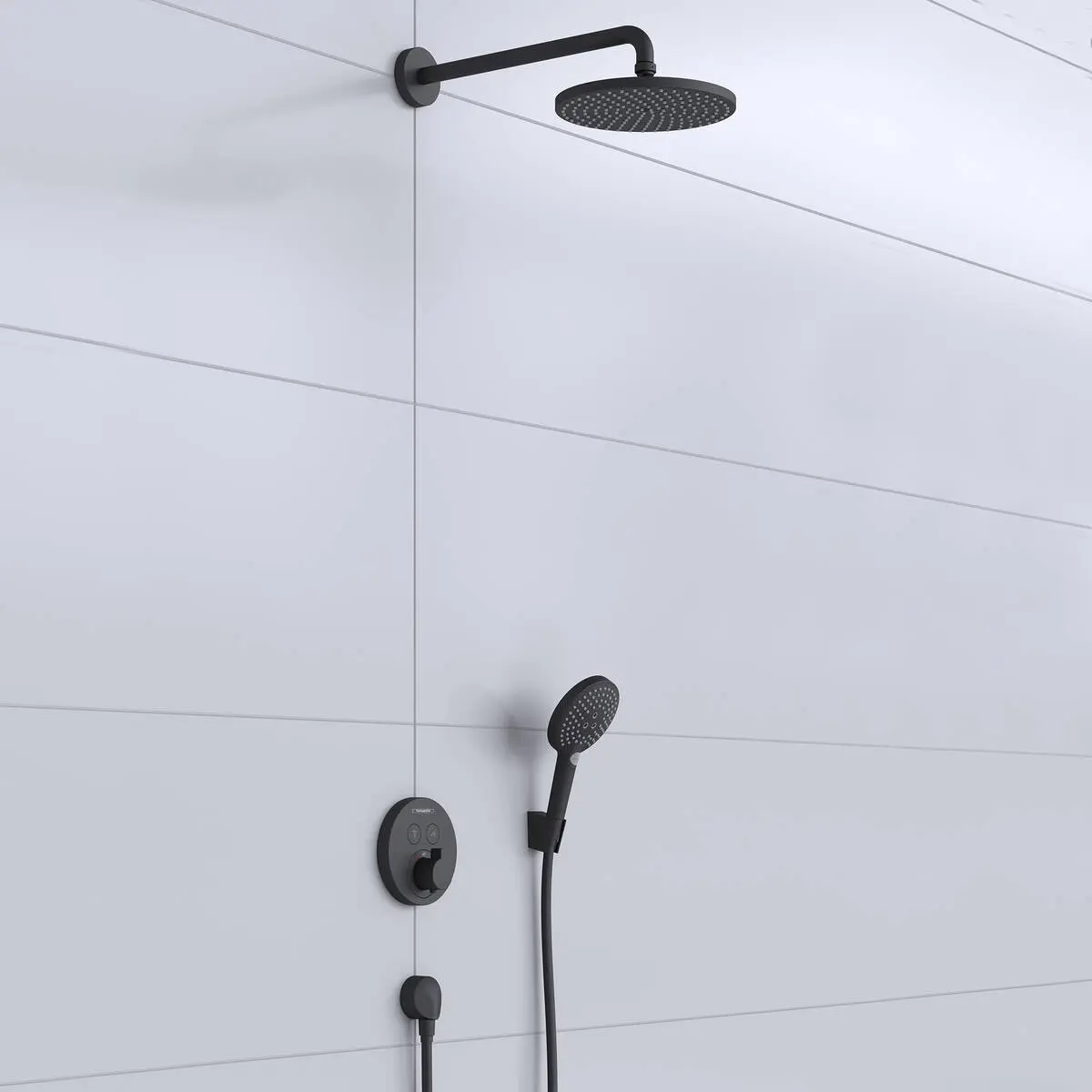 Hansgrohe Raindance S - Doucheset 240, Met ShowerSelect S Inbouw Thermostaatkraan, Mat Zwart 27959670 6 Hansgrohe Raindance S - Doucheset 240, Met ShowerSelect S Inbouw Thermostaatkraan, Mat Zwart 27959670 - Afbeelding 6