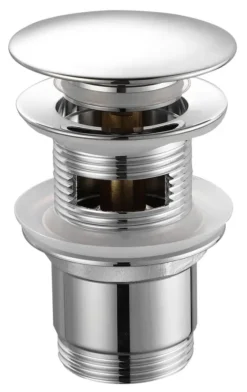 Aqualine Toebehoren - Afsluitbare Afvoerplug, ClickClack, Chroom TF7001