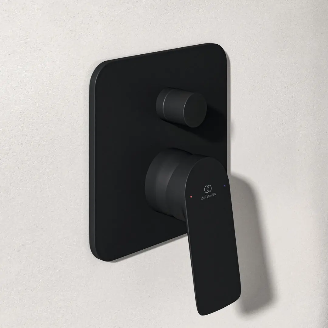 Ideal Standard Ceralife C - Inbouwkraan, Voor 2 Functies, Zijdezwart BE063XG 4 Ideal Standard Ceralife C - Inbouwkraan, Voor 2 Functies, Zijdezwart BE063XG - Afbeelding 4