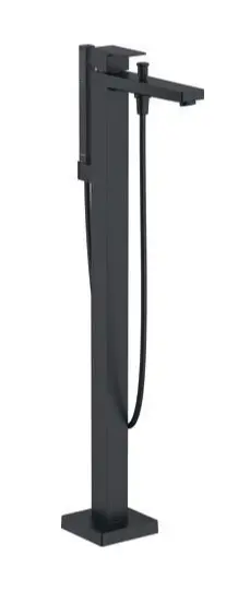 Duravit Manhattan - Vrijstaande Badkraan, Mat Zwart MH5250000046