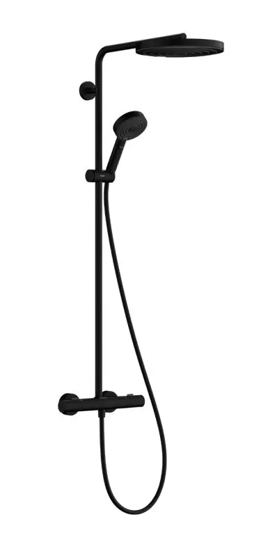 Hansgrohe Pulsify S Puro - Doucheset Met Thermostaat, Diameter 26 Cm, 3 Jets, EcoSmart, Mat Zwart 24237670 1 Hansgrohe Pulsify S Puro - Doucheset Met Thermostaat, Diameter 26 Cm, 3 Jets, EcoSmart, Mat Zwart 24237670