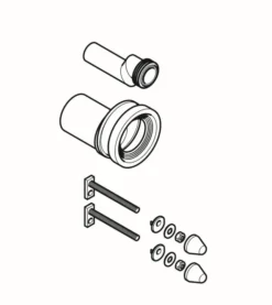 Geberit Toebehoren - Verhogingsset Voor Wand-WC Excentriek, Aan- Afvoerset 405.116.00.1 -Sanitino Winkel 8a632a72ffdd779f4ef03f78