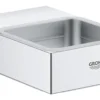 Grohe Selection Cube - Glas/zeephouder, Chroom 40865000